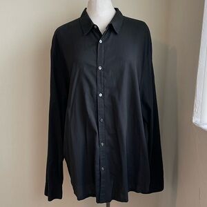 James Perse Men's Black Standard Long-sleeve Shirt  Size 4 / XL